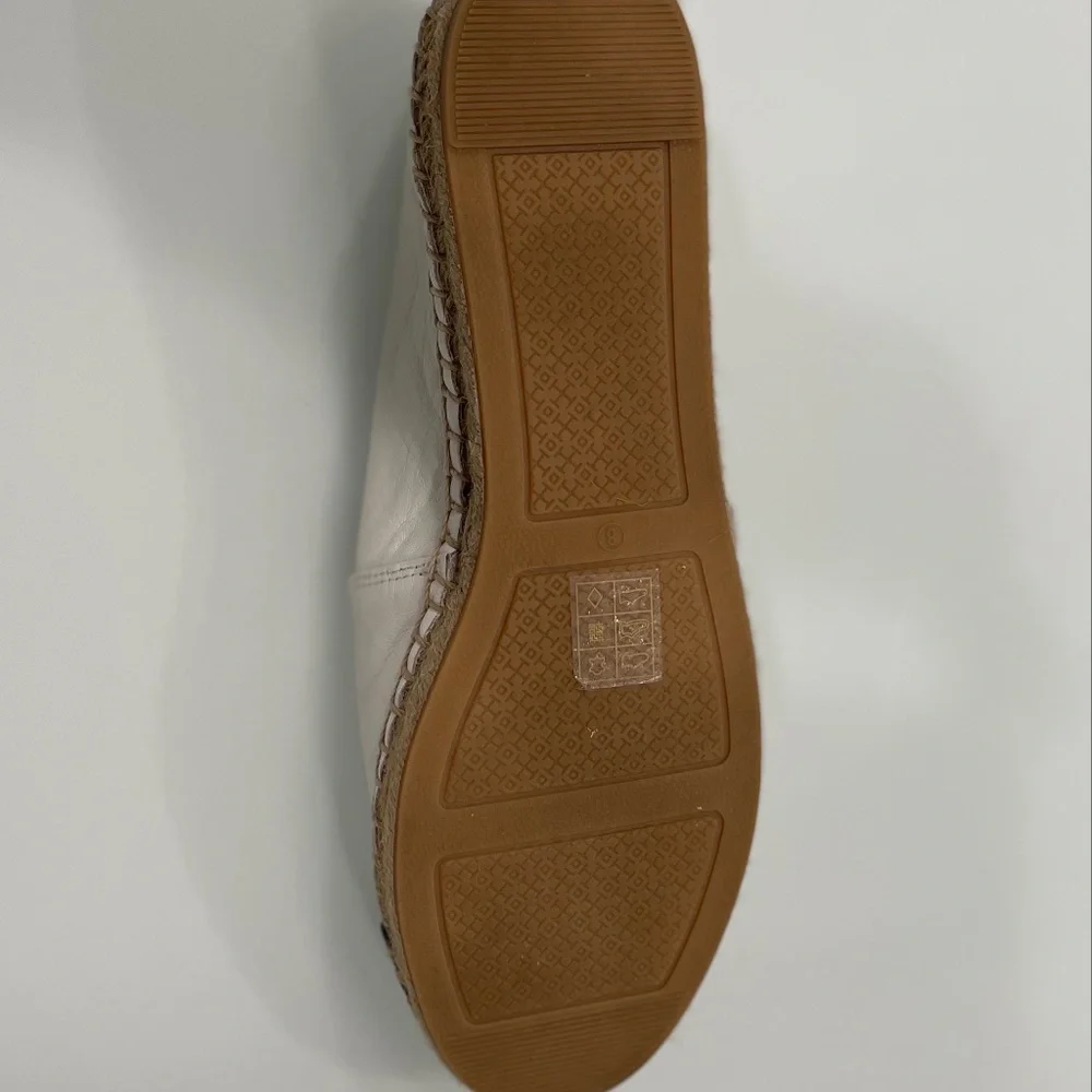 Tory Burch Leather Color Block Espadrille Flats - Picture 11 of 14